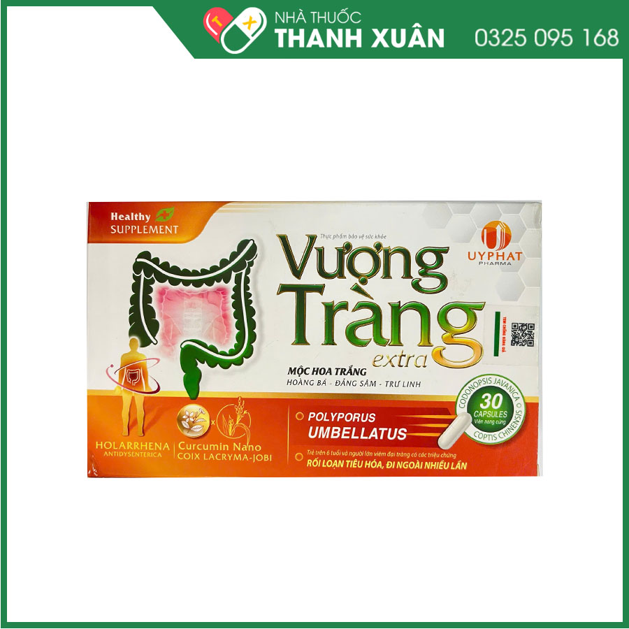 Vượng tràng Extra - Hỗ trợ giảm các triệu chứng rối loạn tiêu hoá